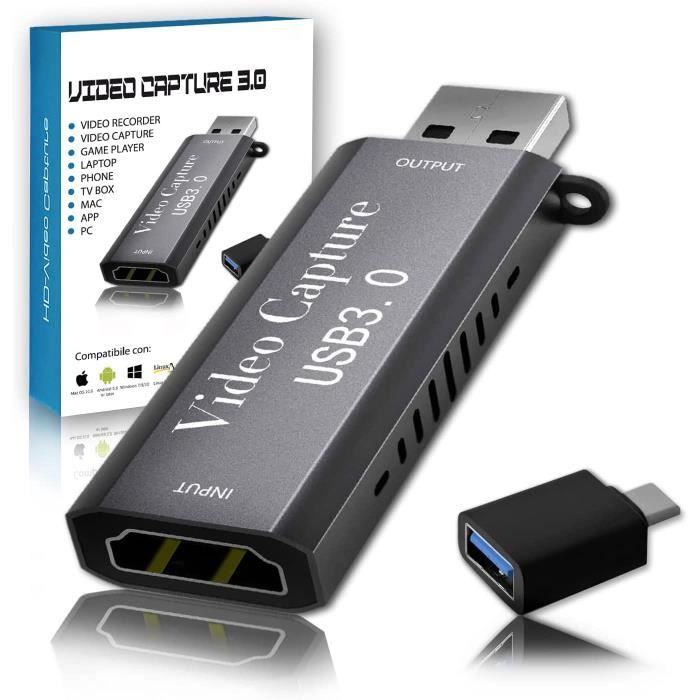 Carte d'acquisition vidéo 4K HDMI vers USB 3.0 Carte de Capture