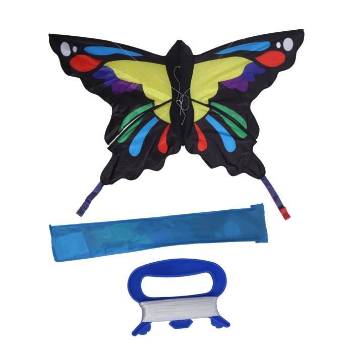 Cerf-Volant Papillon Bella Butterfly Jaune Wolkenstürmer - Prêt à Voler Pour Enfants Dès 3 Ans