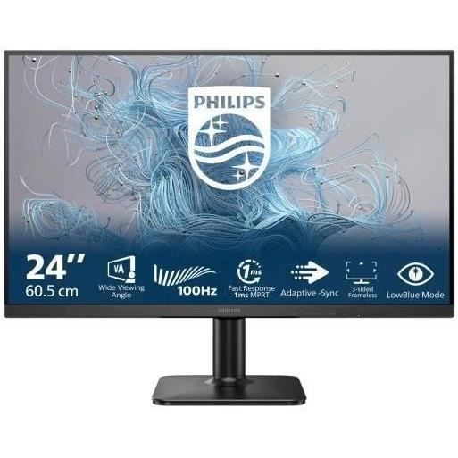 Moniteur PC – Philips – 24E2N1100LB – 24 FHD – VA – 1ms – 100Hz – Adaptive Sync