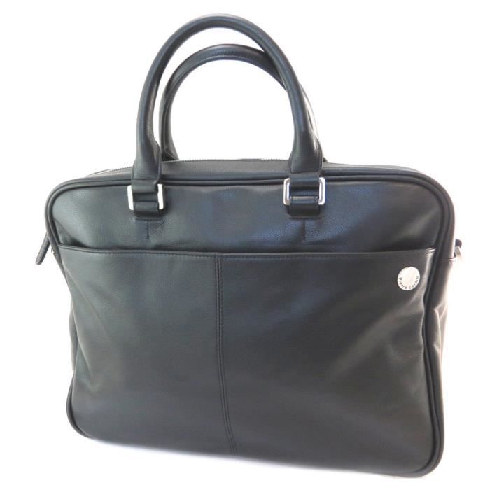 Serviette Porte-documents/ordinateur J-L Scherrer - Faux-cuir Noir, élégant, Neuf Avec étiquettes