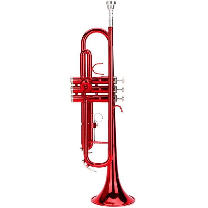 Trompette Bb Pour Débutants SONICAKE - Laiton Doré, Embouchure 7C, Avec étui Rigide Et Kit De Nettoyage (QTP-01) - 6