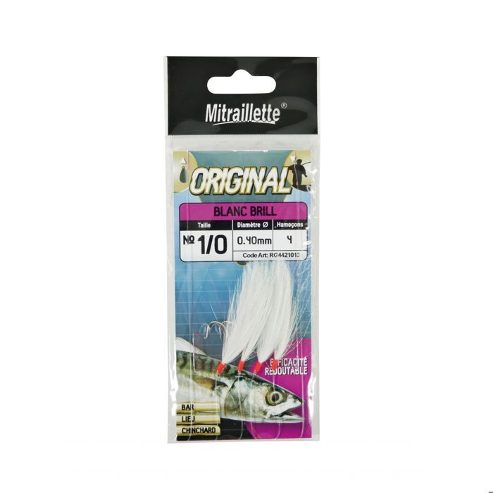 Ragot Bas De Ligne Mer RAGLOU Phosphorescent - Ligne De 4 Hameçons 50/100 Code 03 Longueur 8.5 Cm