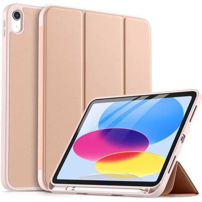 DLveer Coque Pour IPad 10èe Génération 2022,Cuir De PU + Couverture