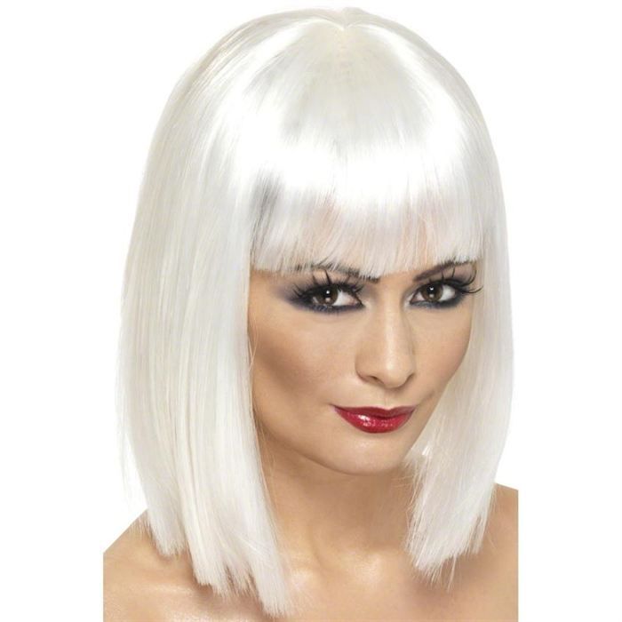 Perruque Carre Blanche Femme Achat Vente Chapeau Perruque Cdiscount De couleur blanc, elle arbore un bel aspect brillant. perruque carre blanche femme