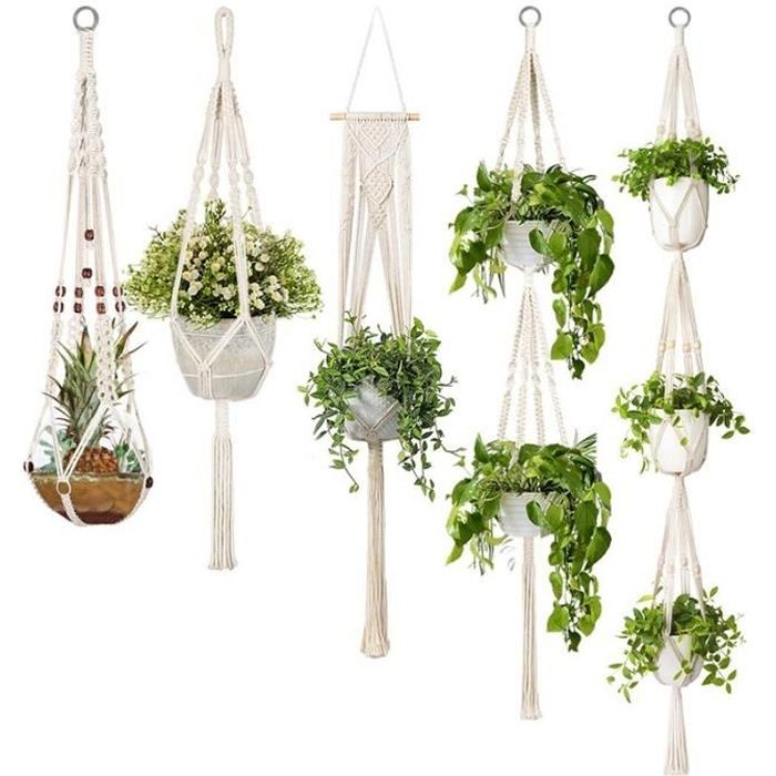 Top 10 Fancy deas for Macrame Hangng Planter | Suspenson macramé