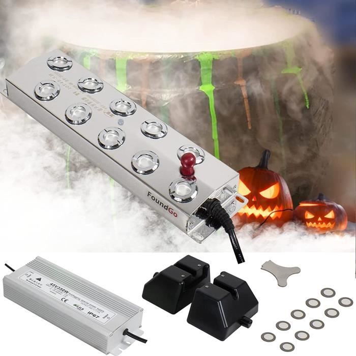 GAOUTO Nébuliseur à Ultrasons, 12 LED Tricolores Mini Machine