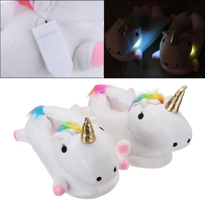 Licorne Arc-en-Chaussons pour Animaux Gar/çon Fille Chaussures Enfants Int/érieur Chaussons /ét/é Cartoon Chaussons