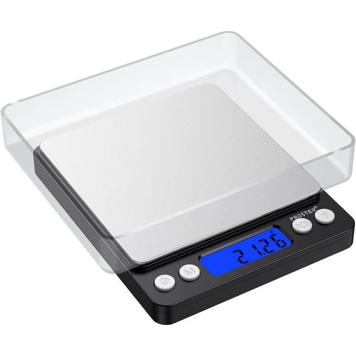 Balance De Précision AMIR 500g/0.01g - Balance Numérique Portable Avec écran LCD Pour Bijoux, Cuisine