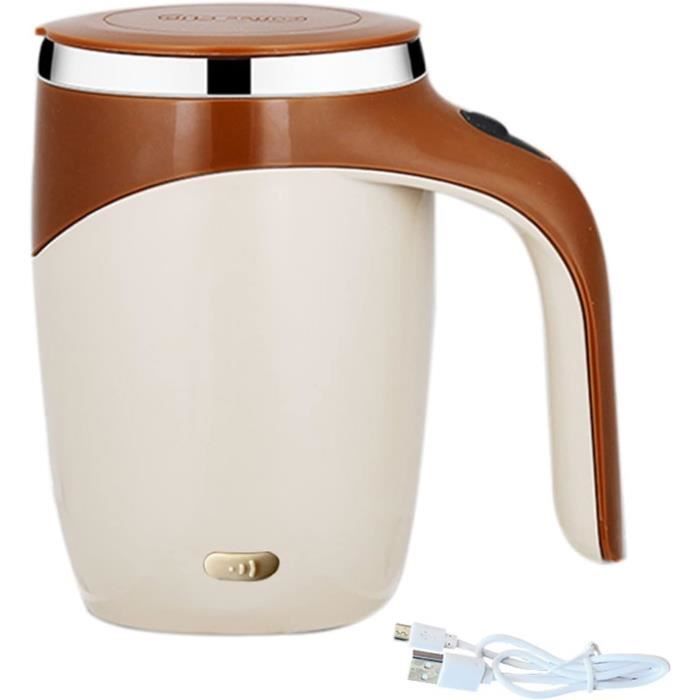 Tasse à Mélange Automatique 400ml - Verre Borosilicate - Mélangeur 7000tr/min - Piles AA Non Incluses