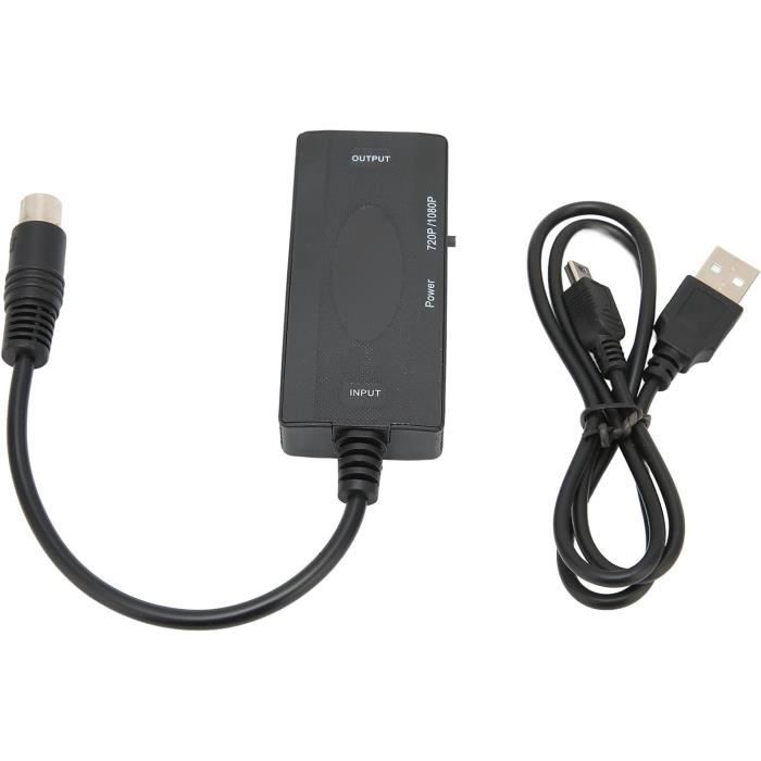 Lot SEGA Saturn PAL Fonctionnelle + Manette + Câble + Adaptateur HDMI