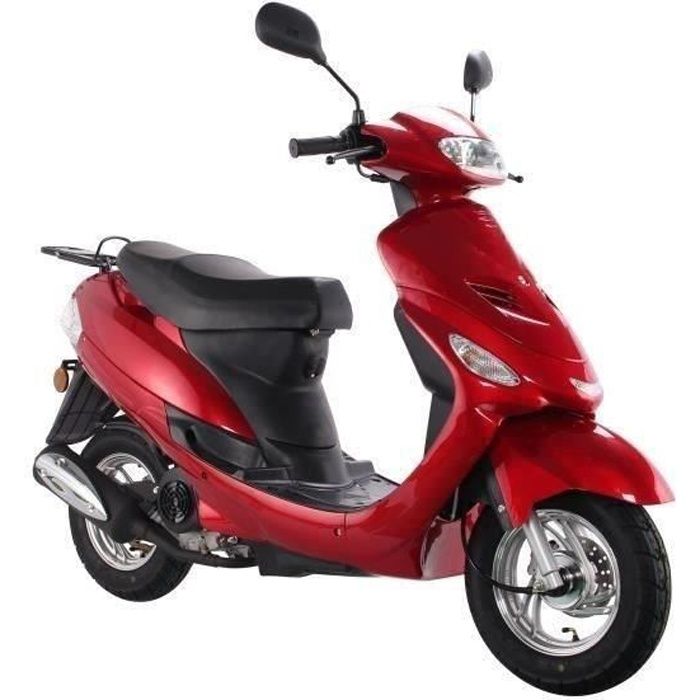 Scooter Euro5 Urban Star 4T - 50 cc - Rouge bordeaux - Formalités SIV Offerte