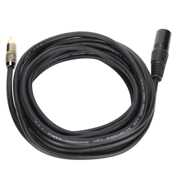 Câble USB-C Mâle Vers XLR Mâle 3 Broches - Pour Connexion Micro à Interface/PC - Longueur 1m, 2m Ou 3m - Nylon Tressé