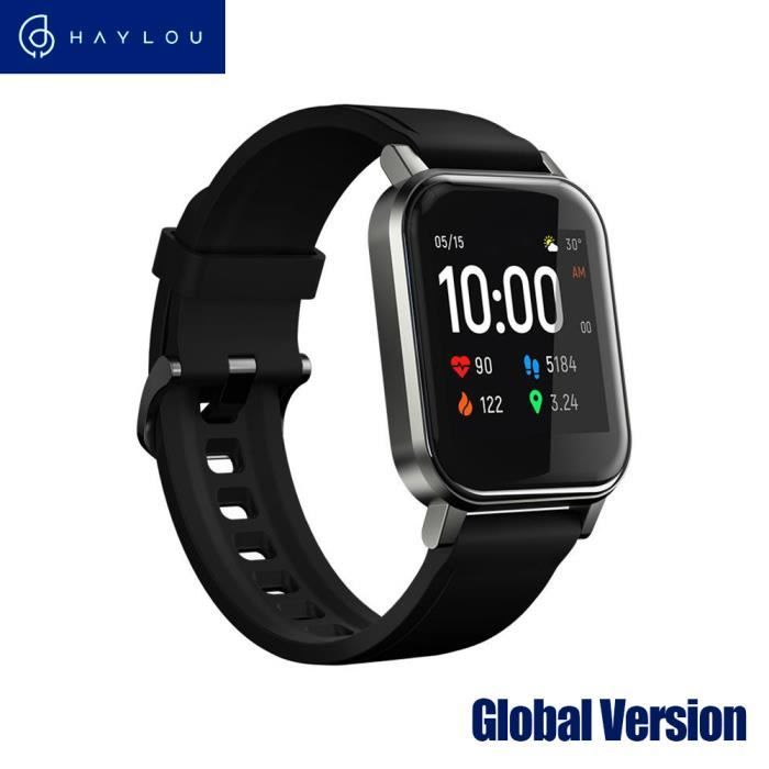 Haylou LS02 Montre Intelligente écran LCD 1,4 ” - BT 5.0 - IP68 Etanche -  20 Jours Veille - 12 Modes Sportifs - noir - Cdiscount Téléphonie