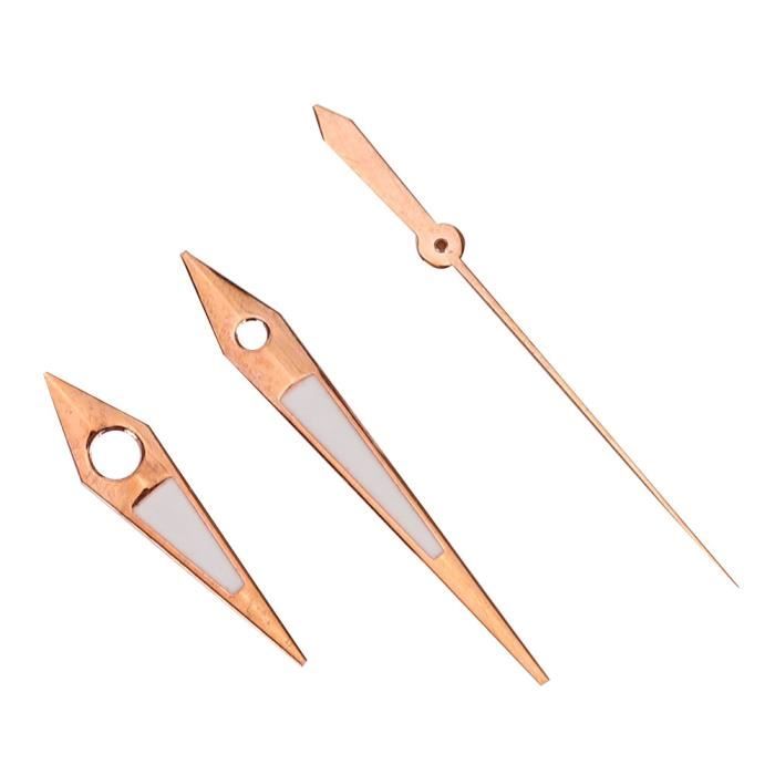 Kit De 25 Aiguilles Lumineuses Pour Montre - Compatible Mouvement 2035 - Heure, Minute, Seconde - Or Et Argent - 11