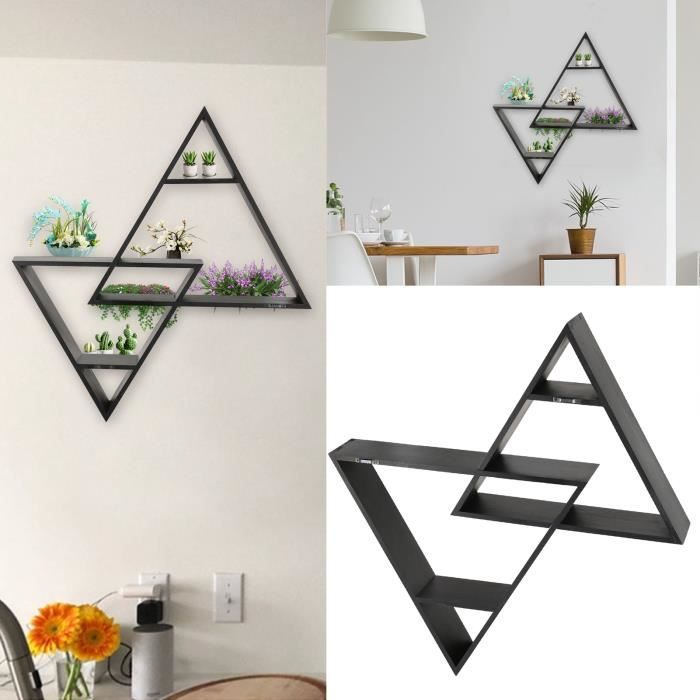 Lot De 3 Organiseurs Muraux Bijoux 2 En 1 - Avec étagère Bois, Blanc, Pour Boucles D'oreilles Et Colliers