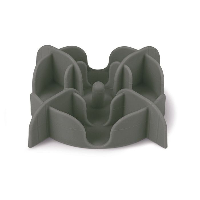 Support anti glouton M ø 17.5 cm silicone gris pour chien - zolux