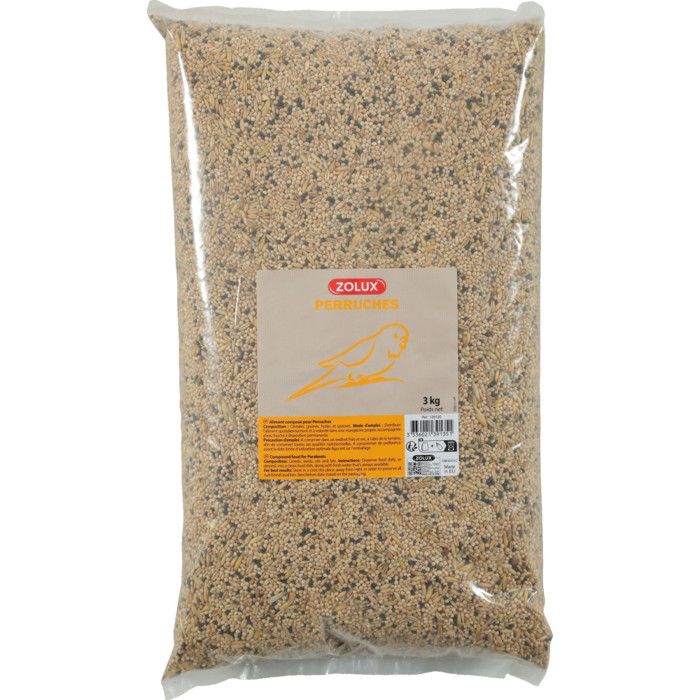 Comparer les prix de Graines pour perruches sac de 3 kg pour oiseaux - Zolux 25 Multicolor