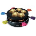 APPAREIL A RACLETTE RONDE GRILL 800W 6 pers MULTI couleurs-1