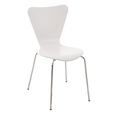Chaise Empilable Calisto CLP - Bois, Assise Ergonomique 45cm - Capacité 120kg - Multi-Couleurs