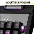 EMPIRE GAMING - Clavier Gaming RF-K308 Sans Fil AZERTY 2.4 GHz RGB - PC PS4 PS5 Xbox One/Series - Molette de Volume-1