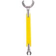 Clé à rayons - SUPERB - pour roues Mavic - double clé trempée - poignée confortable en plastique souple - jaune-1