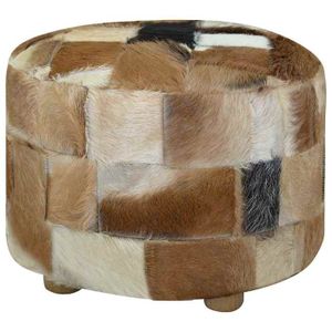 Pouf Lise Brun 45x45x45 Cm - Siège Et Rangement Déco