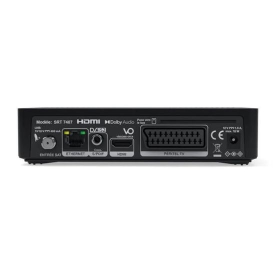 Pack Récepteur Décodeur Terminal Satellite HD TRIAX THR 7620 Carte Fransat Hd Cl Usb 64go