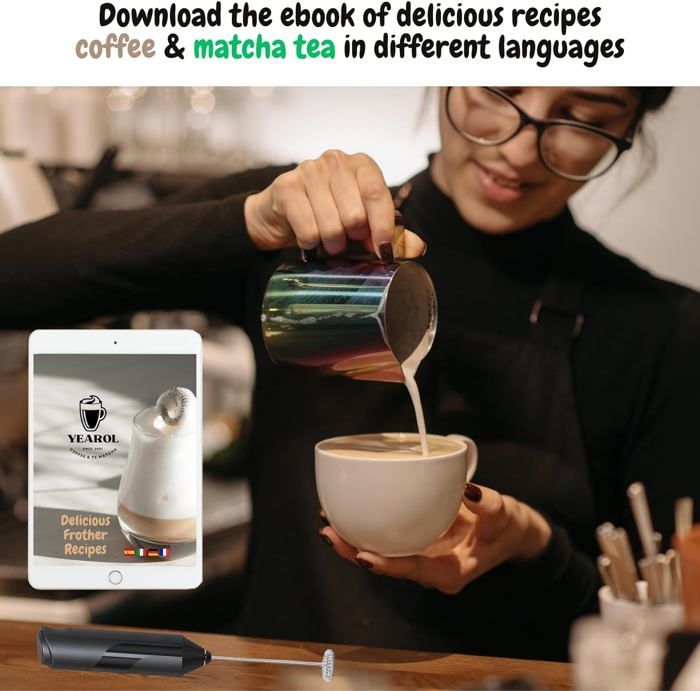 Mini mousseur à lait électrique Pour café latte et cappuccino