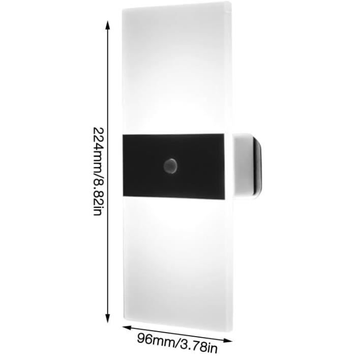 Appliques Murales LED Avec Détecteur De Mouvement - Lot De 2, 7 Couleurs, Sans Fil Et Magnétiques