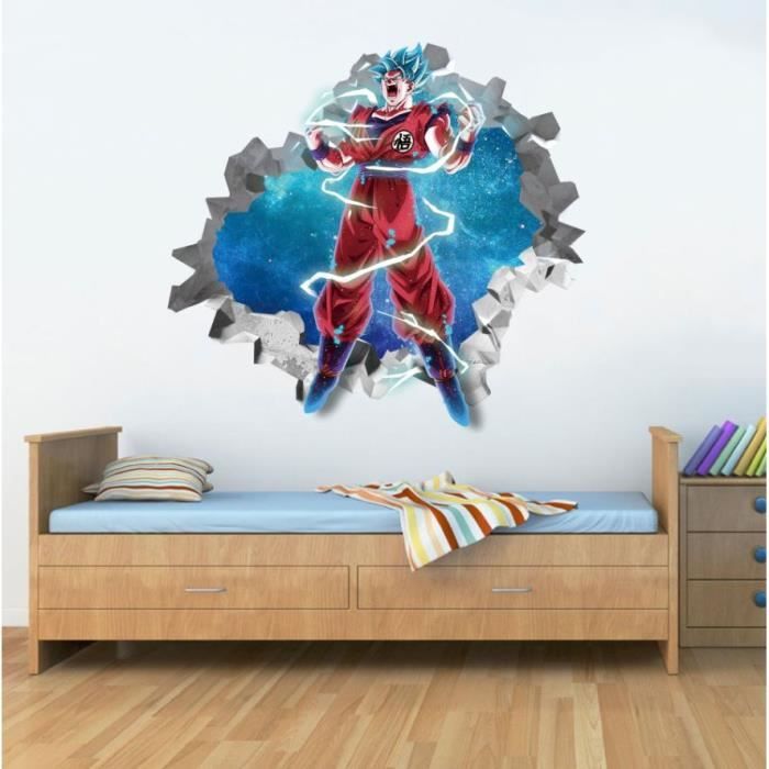 Stickers Muraux Dragon Ball - Ensemble Personnages Classiques - Vinyle Adhésif, Produit Officiel Toei