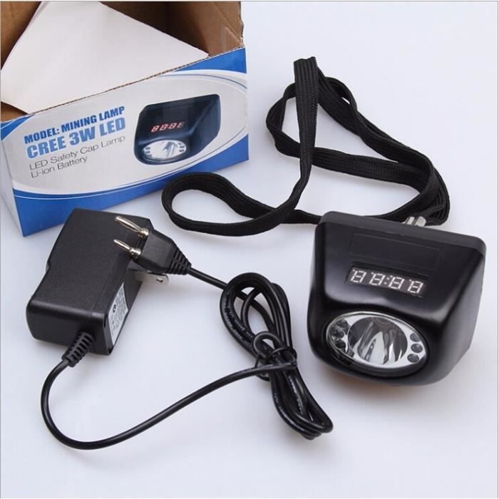 LAMPE FRONTALE RECHARGEABLE USB CREE LED 3W