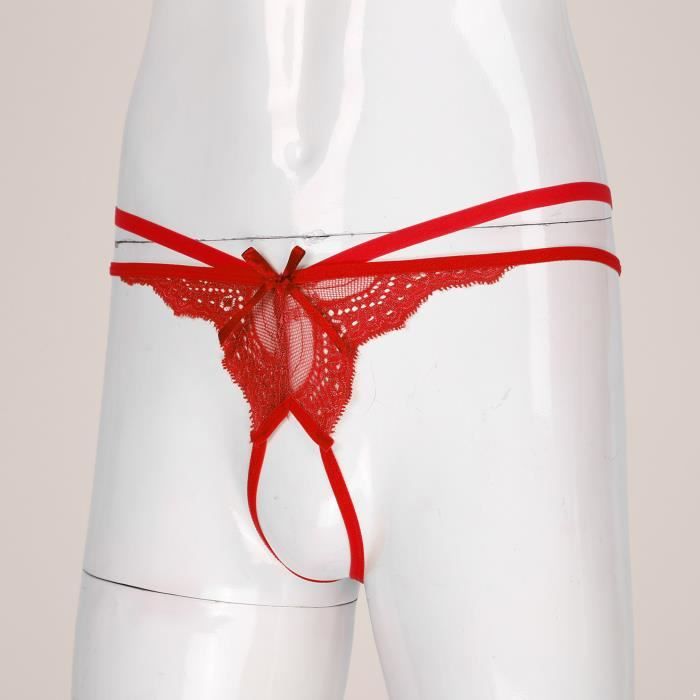 Homme en sales sous vetement dentelle