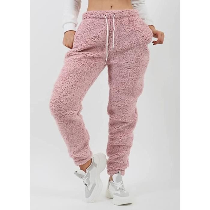 Joligiao Femme Hiver Chaud Pantalon Jogging Pantalon de Chaud