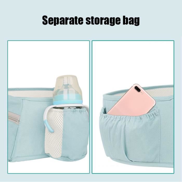 Porte-bébé Ergonomique SONARIN - Siège Hanche Amovible, 0-48 Mois, 30 Kg Max, Tissu Respirant, Multiposition