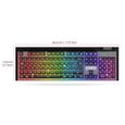 EMPIRE GAMING - Clavier Gaming RF-K308 Sans Fil AZERTY 2.4 GHz RGB - PC PS4 PS5 Xbox One/Series - Molette de Volume-2