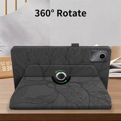 Housse Rotative 360° Pour Lenovo Tab M11 (2024) - Cuir PU Rouge + Verre Trempé Inclus - Neuf Sous Blister