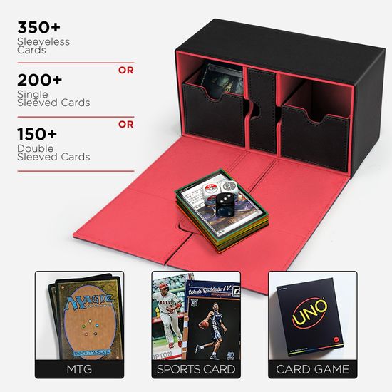 VAYOTOY Boîte Cartes MTG - Deck Box 2400+ Cartes Avec Compartiments Magnétiques