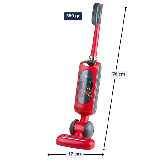 Dirt Devil Aspirateur jouet enfant avec fonction d'aspiration et sons, rouge /gris au meilleur prix sur Dirt Devil Aspirateur jouet enfant avec fonction d'aspiration et sons, rouge /gris au meilleur prix sur