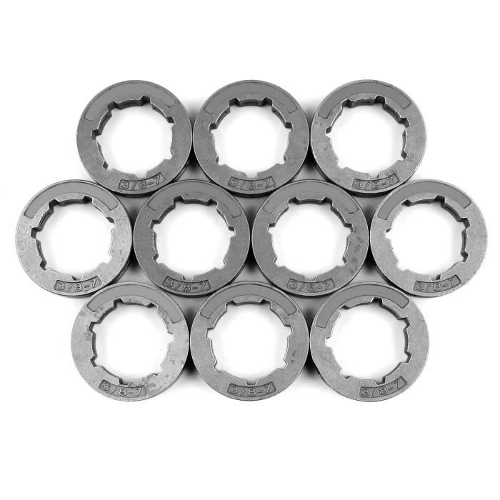 10pcs 3/8 "8T CHAÎNE PIGNON DE JANTE Pour HUSQVARNA 61 162 181 266 268 272 281 288 298 362 365 371 372 385 390 Pièces De Tronçonneuse