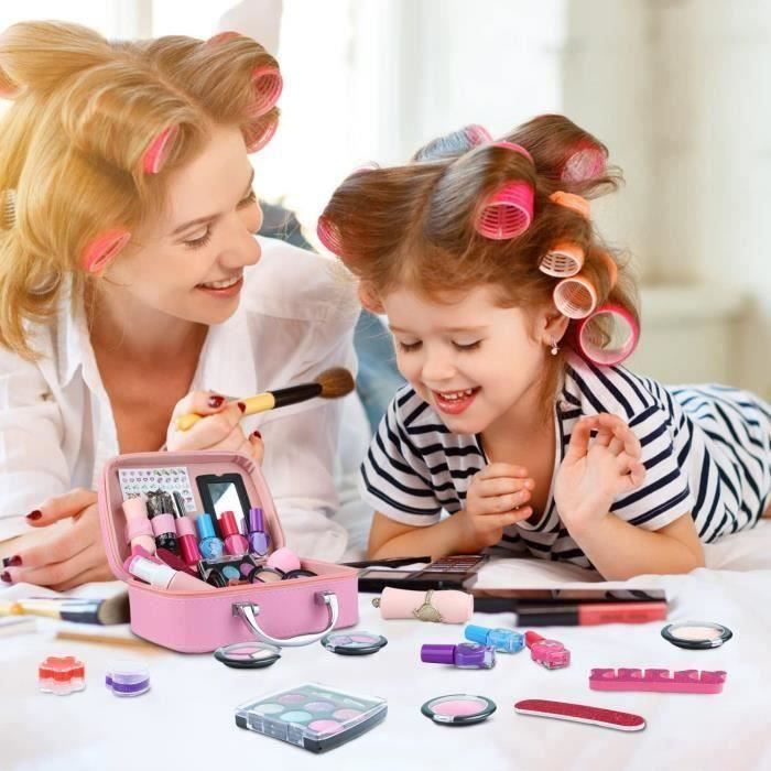 Maquillage Enfant Fille,Jouet Fille de Maquillage Lavable et Non  Toxique,Cadeau de Noël Anniversaire pour Fille 3 4 5 6 7 8 Ans,27 -  Cdiscount Jeux - Jouets