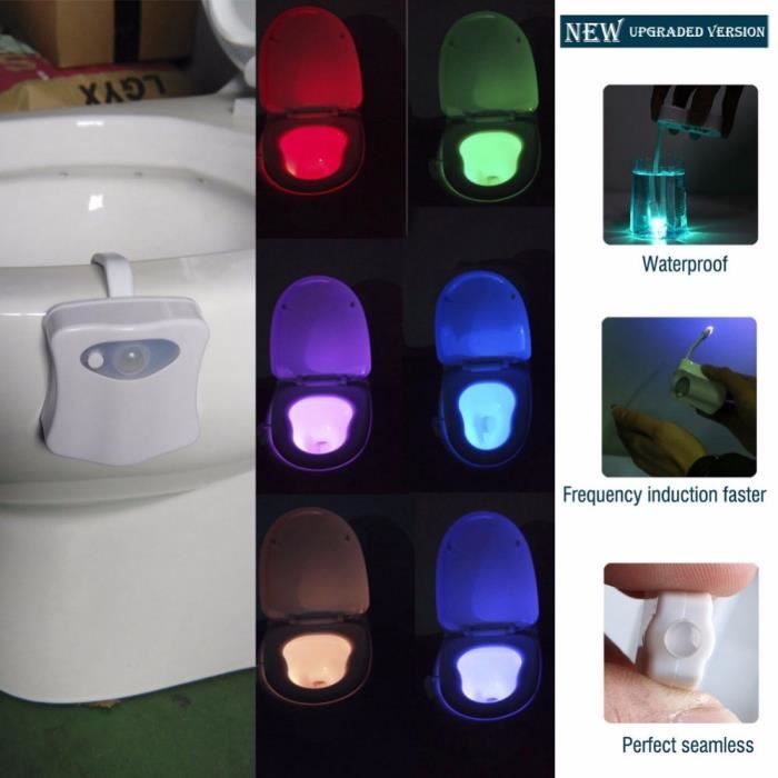 URclever Lampe de Toilette Veilleuse LED pour WC- Salle de Bain