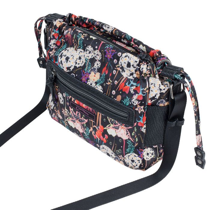 Sac à Bandoulière Pour Femme – Cuir Souple Noir – 20 L – Format Body – Grandes Compartiments - 2