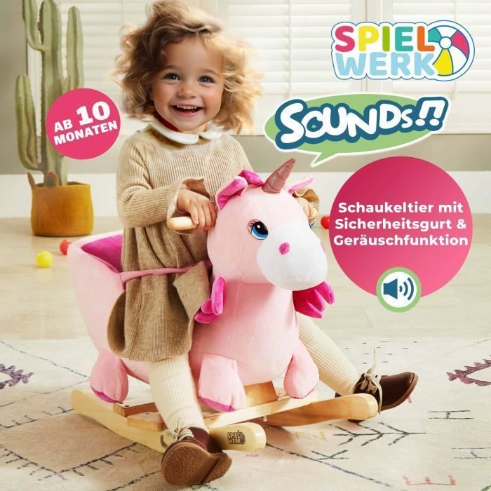 Cheval à Bascule Enfant (1~3 Ans), Cheval à Bascule, Jouet à Bascule Bebe,  Jeux Bascule pour Petits Enfants Bébé Garçons et Filles - Cdiscount Jeux -  Jouets