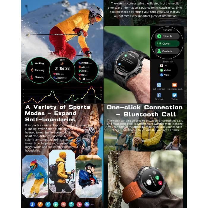 Montre Connect e Homme Militaire 1 52