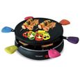 APPAREIL A RACLETTE RONDE GRILL 800W 6 pers MULTI couleurs-3