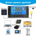 Système de Panneaux Solaires 200W +contrôleur de charge solaire 100 A onduleur 4000W Kit système solaire de camping-3