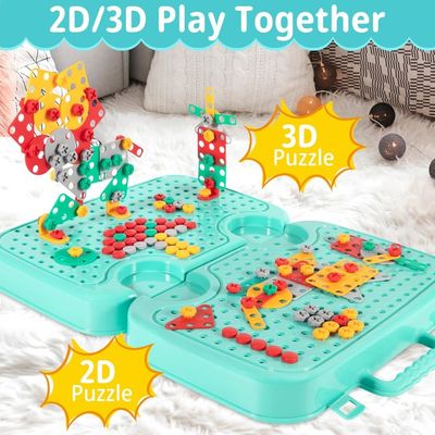 Jouet Enfant 3 Ans, 224pcs 3D Boîte à Outils pour mosaique Enfants avec Outils Enfant Comprenant Une perceuse, JEU DE MOSAIQUE - Jeux - Jouets Jouet Enfant 3 Ans, 224pcs 3D Boîte à Outils pour mosaique Enfants avec Outils Enfant Comprenant Une perceuse, JEU DE MOSAIQUE - Jeux - Jouets