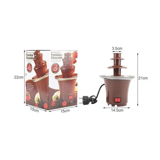 Fontaine à Chocolat RANZIX | Machine à Fondre + Pot Céramique Anti-Adhésif | 1kg Capacité | 30-85°C Réglable