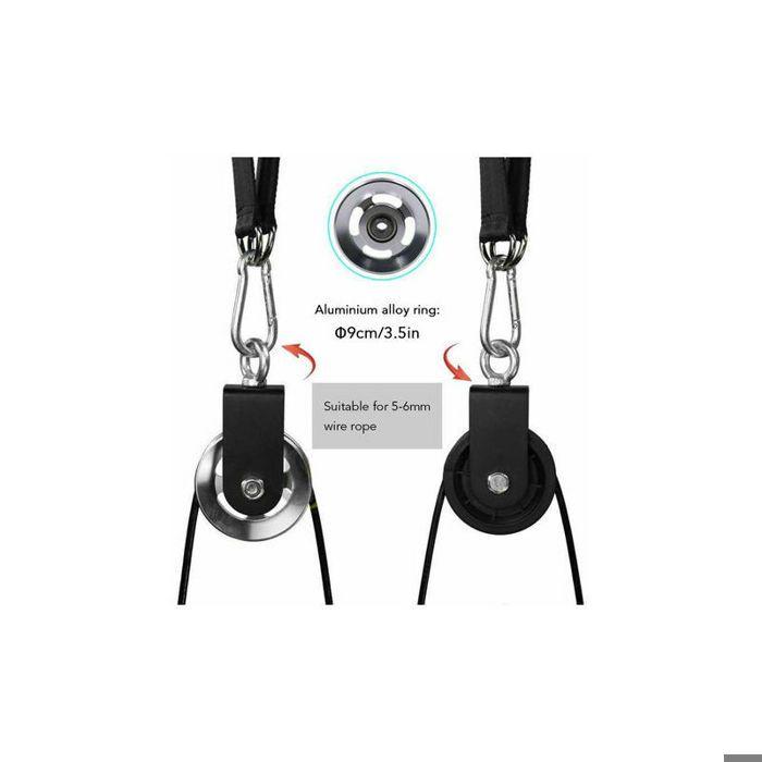 Poulie Pivotante 360° En Métal Avec Roulements Silencieux - Idéale Pour Gymnastique Et Fitness à Domicile
