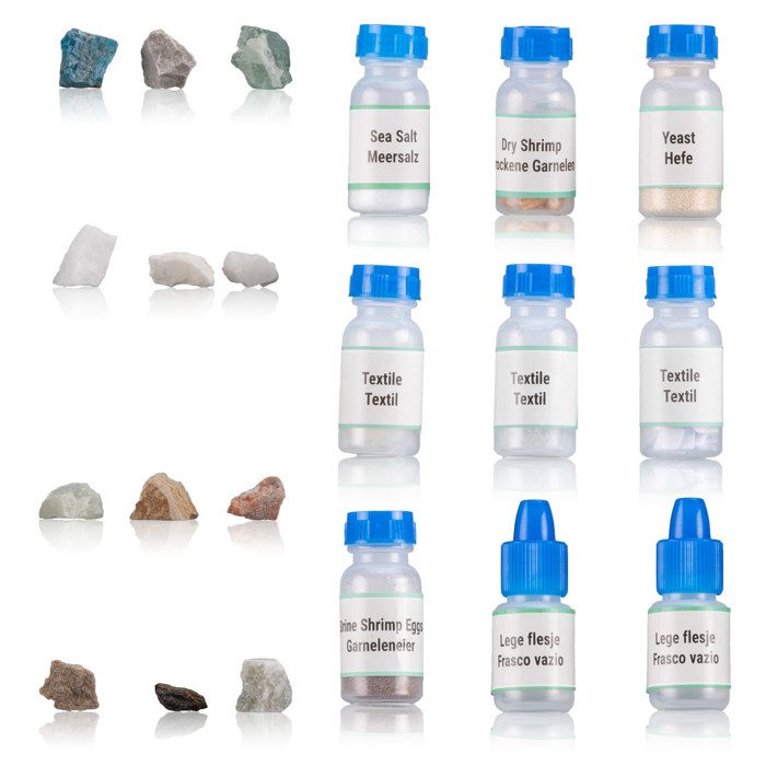 Bresser Kit Microscope Junior - 20 Lames QR + Pierres + Accessoires - Dès 8 Ans